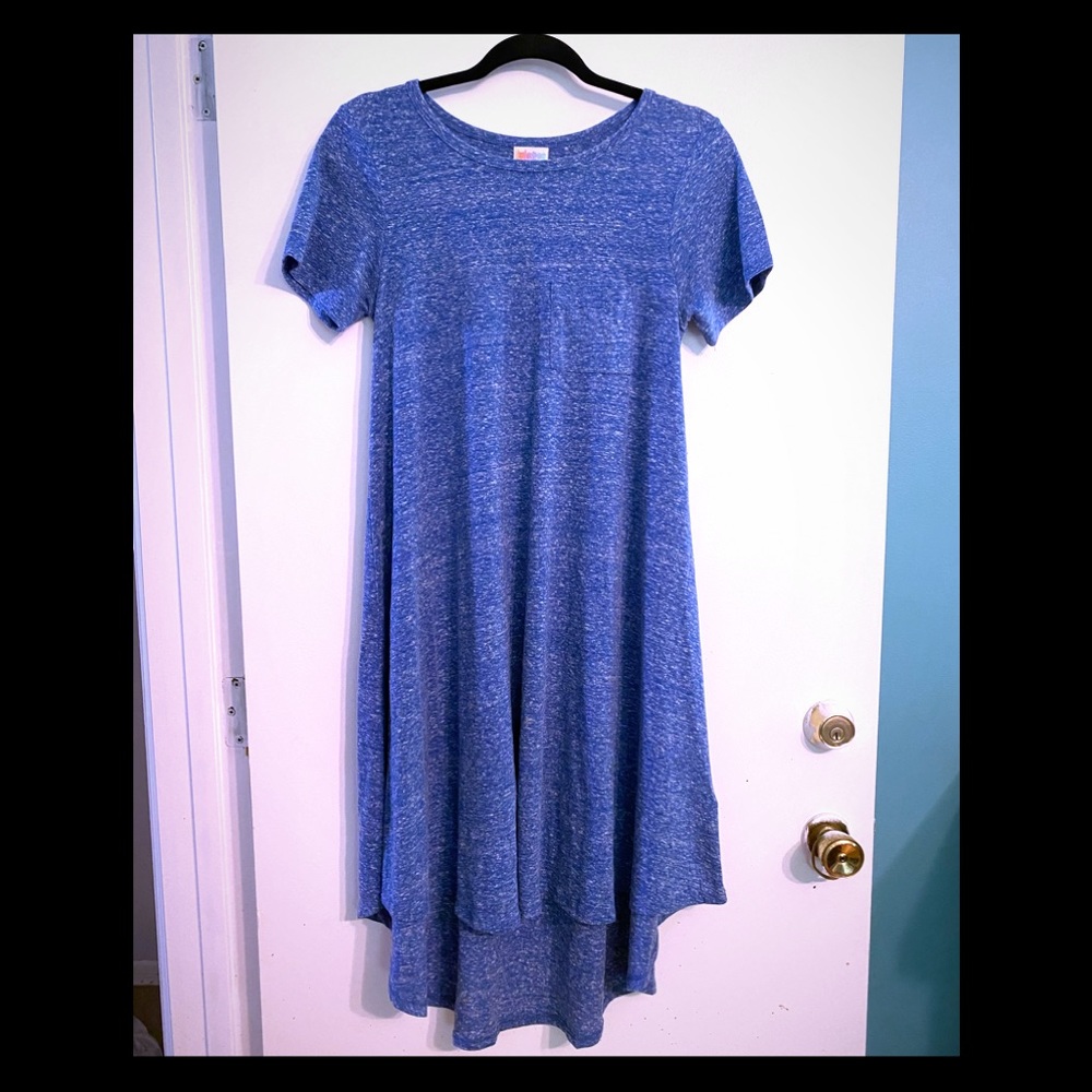Blue LuLaRoe Carly Size XXS NWOT t-shirt dress